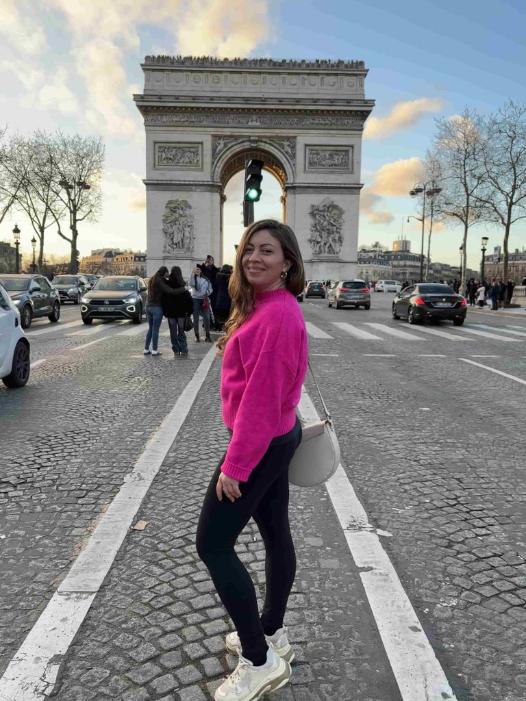 Arc de Triomphe and Champs-Elysées