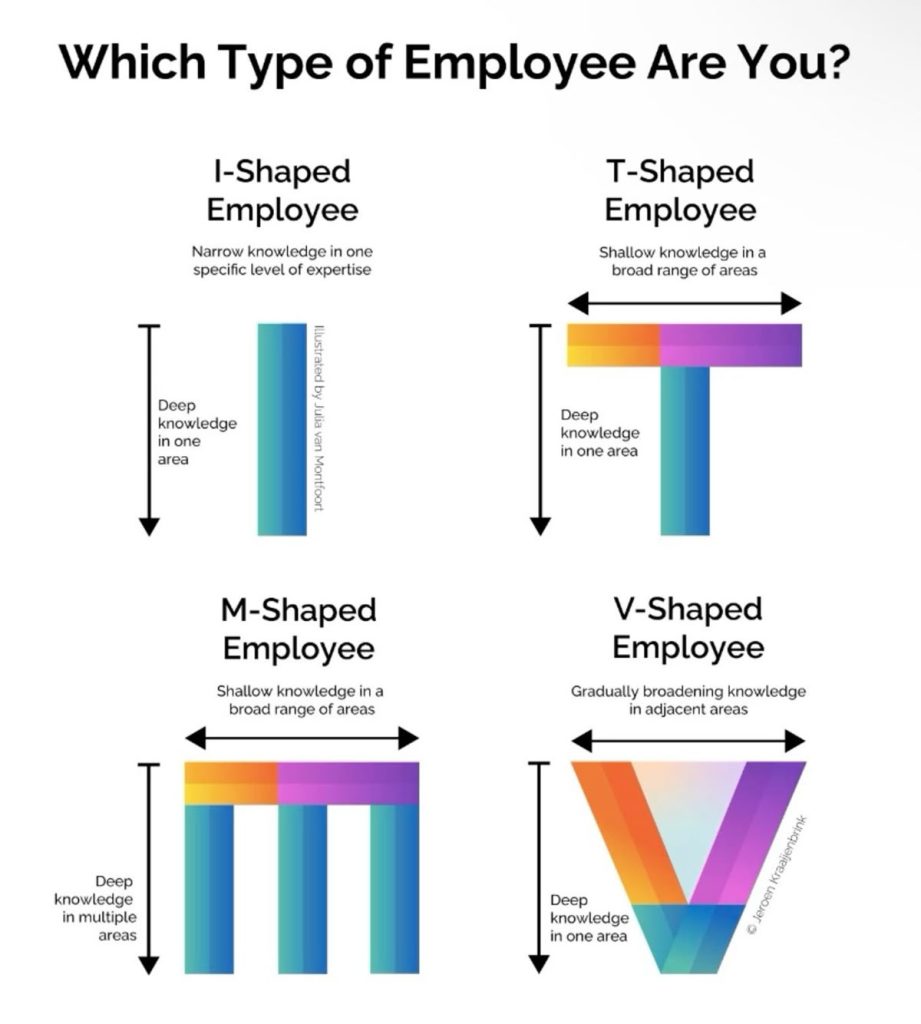 T-shaped, V-shaped, M-shaped, I-shaped models