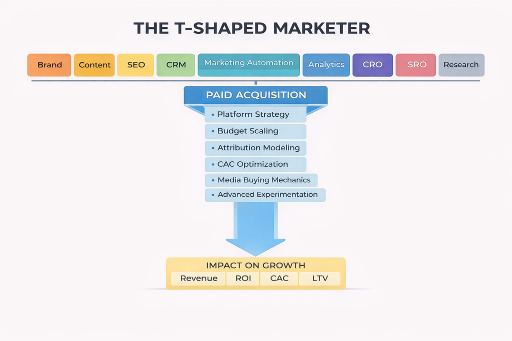 T-shaped marketer's skillset